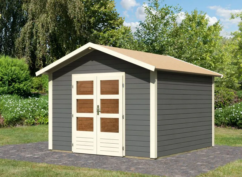 Tuinhuis / berging terra grijs, grondoppervlakte: 9m²