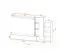 Stijlvolle woonwand Kinn 03, kleur: antraciet / Artisan eiken - Afmetingen: 145 x 240 x 40 cm (H x B x D), met LED verlichting en push-to-open-systeem