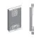 Schiebetürenschrank / Kleiderschrank Bisaurin 1B mit Spiegel, Farbe: Weiß matt / Eiche Sonoma - Abmessungen: 200 x 100 x 62 cm ( H x B x T)