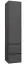 Badkamer - kolom kast Malegaon 39, Kleur: mat grijs - Afmetingen: 160 x 35 x 35 cm (H x B x D)