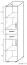 Kast Garut 30, kleur: Sonoma eiken - Afmetingen: 194 x 40 x 40 cm (H x B x D)