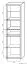 vitrine Popondetta 20, kleur: Sonoma eiken - afmetingen: 200 x 55 x 38 cm (H x B x D)
