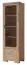 Vitrine kast "Temerin" 16, kleur: rustiek eiken - afmetingen: 195 x 60 x 42 cm (H x B x D)