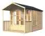 Tuinhuisje Koblenz 01 incl. vloer, onbehandeld - 19 mm prefab tuinhuisje, bruikbare oppervlakte: 5,9 m²
