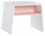 Kindertisch Irlin 02, Farbe: Weiß / Rosa - Abmessungen: 49 x 60 x 50 cm (H x B x T)