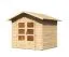 Kleines Gartenhaus mit Satteldach, Farbe: Natur, Grundfläche: 4,8 m²