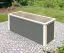Verhoogd bed tuin 2 gemaakt van Noords vurenhout, kleur: terra grijs, afmetingen: 254 x 94 x 92 cm (B x D x H)
