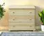 dressoir / ladekast massief grenen natuur Junco 147 - afmetingen 78 x 100 x 42 cm (h x b x d)