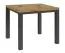 Kleine eettafel Varbas 01, vierkant, Artisan eik / mat zwart, 80 x 80 cm, geschikt als bijzettafel en keukentafel, tweekleurig, modern