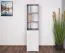 Tienerkamer - Open kast Lede 08, kleur: grijs / eiken / wit - afmetingen: 190 x 45 x 40 cm (H x B x D)