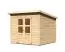 Tuinhuisje van hout met lessenaarsdak, kleur: onbehandeld, grondoppervlakte: 5.74 m²