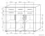 Ladekast /dressoir Aitape 42, kleur: donker Sonoma eiken / licht Sonoma eiken - afmetingen: 105 x 130 x 40 cm (H x B x D)