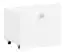 Kinderzimmer - Drehtürenschrank / Kleiderschrank Egvad 01, Farbe: Weiß / Buche - Abmessungen: 193 x 117 x 51 cm (H x B x T), mit 3 Türen, 4 Schubladen und 5 Fächern