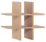 Inzetstuk voor open kasten uit de Marincho-serie, kleur: eiken - Afmetingen: 48 x 48 x 29 cm (H x B x D)