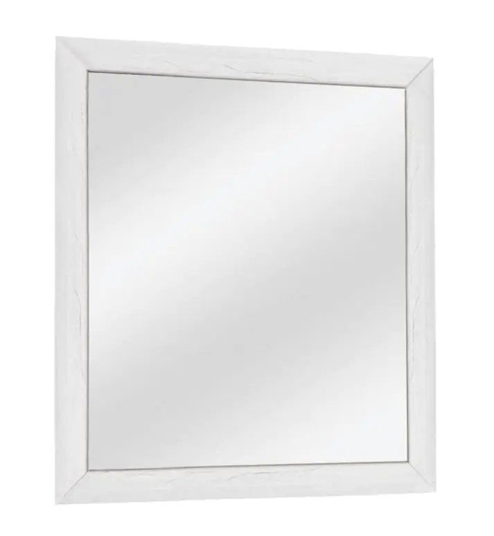 Spiegel Camprodon 17, kleur: eiken wit - 70 x 65 x 2 cm (H x B x D)