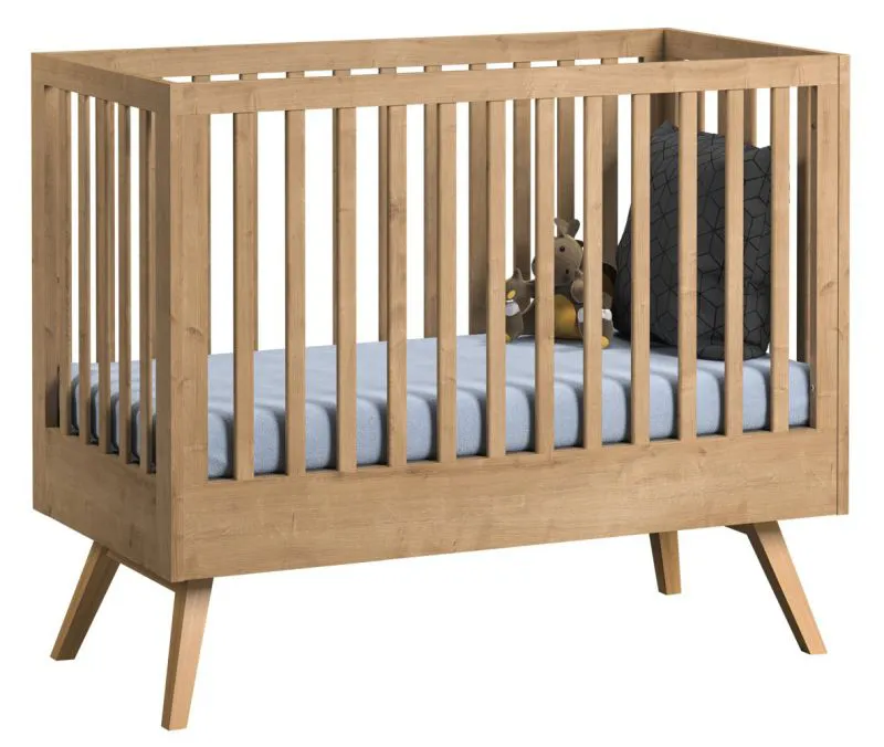 Babybedje / peuterbed Skady 10, kleur: eik - ligvlak: 70 x 140 cm (b x l)