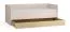 Gastenbed / logeerbed met lade / kleur: beige / eiken / incl. opklapbare lattenbodem / ligvlak: 90 x 200 cm / bergruimte voor beddengoed