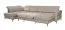 Woongedeelte met slaapfunctie Turnhout 01, Kleur: Beige - Afmetingen: 102 x 340 x 207 cm (H x B x D) - Voetenbank: Links