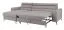 Moderne hoekbank Halen 01, Kleur: Grijs - Afmetingen: 95 x 247 x 163 cm (H x B x D) - Ottomane: Links