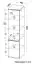 Jugendzimmer - Schrank Alard 02, Farbe: Weiß - Abmessungen: 195 x 45 x 52 cm (H x B x T)