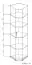 Kast / hoekkast Lorengau 30, kleur: Sonoma eiken - afmetingen: 202 x 60 x 60 cm (H x B x D)