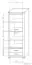 Kast Kundiawa 33, kleur: Sonoma eiken licht / Sonoma eiken donker - afmetingen: 200 x 70 x 40 cm (H x B x D)