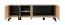 Nordkapp 06 TV-meubel, kleur: Hickory Jackson / Zwart - Afmetingen: 52 x 160 x 45 cm (H x B x D), met vier vakken