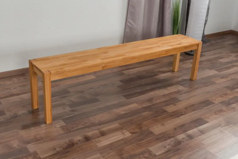 Bank Wooden Nature 134 massief beukenkernhout - 180 x 33 cm (l x b)