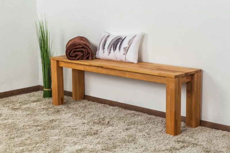 Bank Wooden Nature 132 massief beukenkernhout - 140 x 33 cm (l x b)