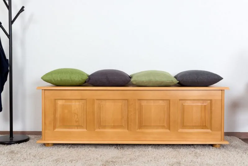 zitkast / Bank met opbergruimte massief grenen, 179 - Afmetingen: 50 x 154 x 46 cm (H x B x D)
