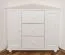 dressoir / ladekast massief grenen, wit Junco 177 - Afmetingen: 78 x 90 x 60 cm (H x B x D)