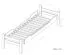 kinderbed / jeugdbed "Easy Premium Line" K1/1h incl. 2e onderschuifbed en 2 afdekpanelen, 90 x 200 cm massief beukenhout wit gelakt