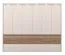 Kledingkast met 6 deuren Papauta 12, kleur: Cashmere / Donkere Eik - afmetingen: 226 x 277 x 60 cm (H x B x D)