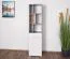 Tienerkamer - Open kast Lede 08, kleur: grijs / eiken / wit - afmetingen: 190 x 45 x 40 cm (H x B x D)