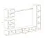 Bovenkast met veel opbergruimte Balestrand 124, kleur: wit / eiken Wotan - afmetingen: 180 x 280 x 40 cm (H x B x D), met vijf deuren