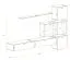 Productnaam: woonwand in eenvoudig ontwerp Balestrand 290
Kleur: Zwart - Afmetingen: 200 x 310 x 40 cm (H x B x D), met veel opbergruimte
