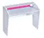 Kinderzimmer - Schreibtisch Frank 09, Farbe: Weiß / Rosa - 91 x 120 x 50 cm (H x B x T)