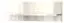 Hangplank / wandrek Garim 40, kleur: beige hoogglans - 30 x 90 x 21 cm (h x b x d)