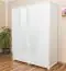 kledingkast massief grenen wit Junco 02 - Afmetingen 195 x 162 x 59 cm