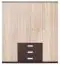 draaideurkast / kledingkast Sepatan 04 , kleur: Wengé / Sonoma eiken - afmetingen: 200 x 180 x 60 cm (H x B x D)