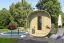 Sauna vat / buiten sauna Schlafkogel 08 - afmetingen: 240 x 267 x 248 (B x D x H), grondoppervlakte: 6,4 m²