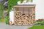 Brandhout overkapping 01 met achterwand - gemaakt van Lariks hout - afmetingen: 200 x 75 x 200 cm (L x B x H)