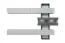 Hangelement Bjordal 25, kleur: eiken grafiet/grijs - Afmetingen: 180 x 250 x 35 cm (H x B x D), met push-to-open functie