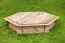Zandbak Arenero zeshoekig gemaakt van grenen, Afmeting: 175 x 152 x 30 cm (B x D x H)
