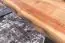 Woonkamertafel met onbehandeld houten tafelblad, kleur: acacia / zwart - Afmetingen: 40 x 60 x 115 cm (H x B x D), met stevige metalen poten