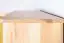 vitrinekast / servieskast massief grenen, natuur Junco 45 - Afmetingen: 195 x 84 x 48 cm (H x B x D) 
