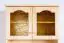 vitrinekast / servieskast massief grenen, natuur Junco 45 - Afmetingen: 195 x 84 x 48 cm (H x B x D) 