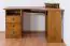 Bureau massief grenen massief houten eik kleuren rustiek Junco 185 - Afmetingen: 74 x 138 x 83 cm (H x B x D)