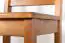 Stoel massief grenen kleur eiken rustiek Junco 248 - Afmetingen: 90 x 36,50 x 38 cm (H x B x D)