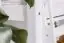 Kinderbett Etagenbett Pauli Buche Vollholz massiv weiß lackiert mit Regal und Rutsche inkl. Rollrost - 90 x 200 cm, teilbar